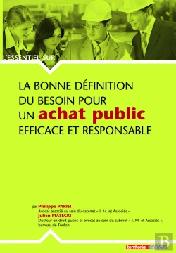 Bertrand.pt - L'Essentiel Sur T.237; La Bonne Définition Du Besoin Pour Un Achat Public Efficace Et Responsable