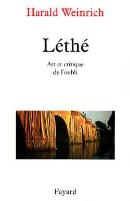 Léthé : Art Et Critique De L'Oubli