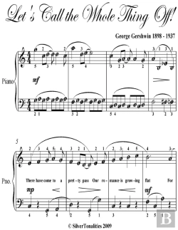 Bertrand.pt - Lets Call The Whole Thing Off Easy Piano Sheet Music