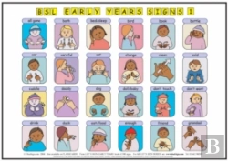 Bertrand.pt - Let'S Sign Bsl Early Years & Baby Signs: Poster/Mats A3 Set Of 2 (British Sign Language)