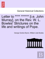 Letter To             (I.E. John Murray)