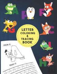 Letter Tracing And Coloring Book