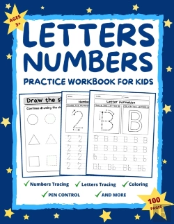 Bertrand.pt - Letters And Numbers Practice Workbook For Kids Ages 2-6