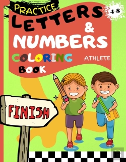 Bertrand.pt - Letters & Numbers Coloring Book Athlete