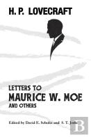 Letters To Maurice W. Moe And Others