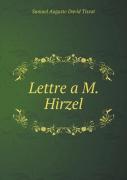 Lettre A M. Hirzel