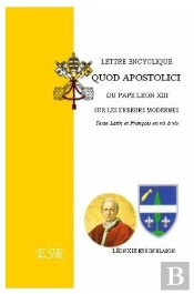 Lettre Encyclique 'Quod Apostolici'.
