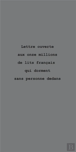 Bertrand.pt - Lettre Ouverte Aux Onze Millions De Lits Francais  Qui Dorment Sans Personne Dedans