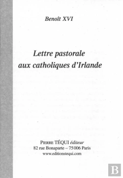 Bertrand.pt - Lettre Pastorale Aux Catholiques D'Irlande