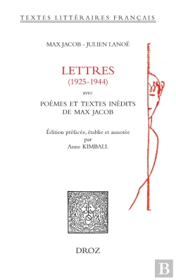 Bertrand.pt - Lettres (1925-1944) Avec Poemes Et Textes Inedits De Max Jacob