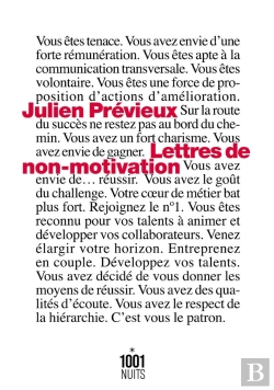 Bertrand.pt - Lettres De Non-Motivation