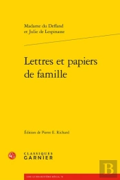 Lettres Et Papiers De Famille