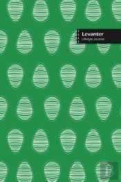 Levanter Lifestyle Journal, Blank Write-In Notebook, Dotted Lines, Wide Ruled, Size (A5) 6 X 9 In (Green)