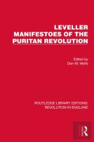 Leveller Manifestoes Of The Puritan Revolution