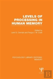 Levels Of Processing In Human Memory (Ple: Memory)