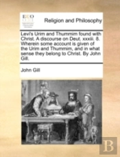 Levi'S Urim And Thummim Found With Chris