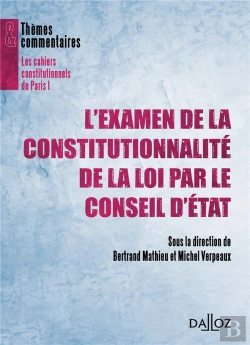 Bertrand.pt - L'Examen De La Constitutionnalité Des Lois Par Le Conseil D'Etat