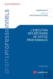 L'Exécution Des Décisions De Justice Prud'Homales (3e Édition)
