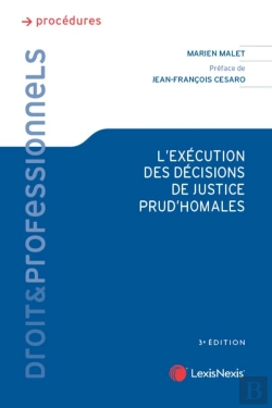 Bertrand.pt - L'Exécution Des Décisions De Justice Prud'Homales (3e Édition)