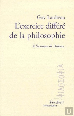 Bertrand.pt - L'Exercice Différé De La Philosophie ; À L'Occasion De Deleuze