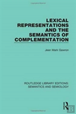 Bertrand.pt - Lexical Representations And The Semantics Of Complementation