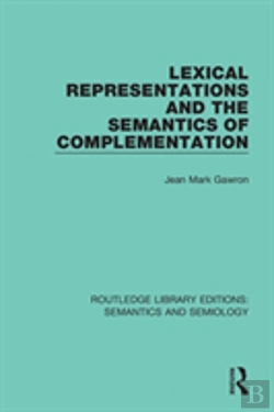 Bertrand.pt - Lexical Representations And The Semantics Of Complementation
