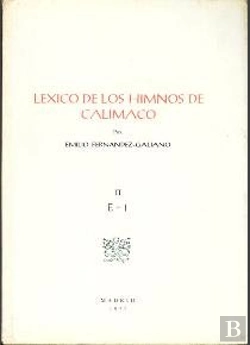 Bertrand.pt - Léxico De Los Himnos De Calímaco. Vol. Ii (E-I)