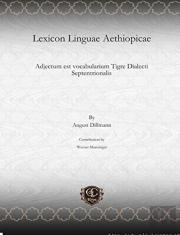 Lexicon Linguae Aethiopicae