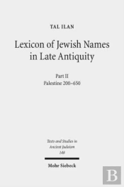 Lexicon Of Jewish Names In Late Antiquity