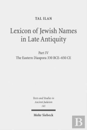 Lexicon Of Jewish Names In Late Antiquity