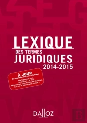 Lexique Des Termes Juridiques 2015 - 22<Sup>E</Sup> Edition