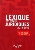 Lexique Des Termes Juridiques 2018-2019 - 26e Ed.