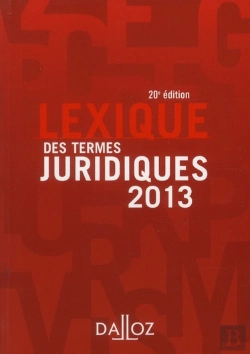Bertrand.pt - Lexique Des Termes Juridiques (Édition 2013)