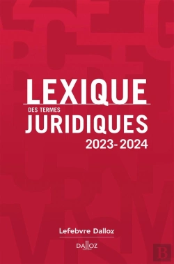 Bertrand.pt - Lexique Des Termes Juridiques (Édition 2023/2024)