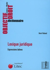 Lexique Juridique Expressions Latines