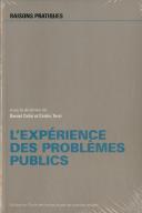 L'Expérience Des Problèmes Publics; Perspectives Pragmatistes