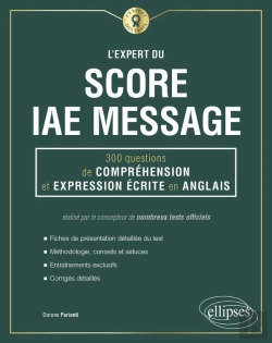 Bertrand.pt - L'Expert Du Score Iae Message ; 300 Questions De Compréhension Et Expression Écrite En Anglais