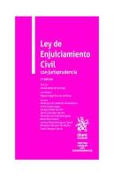 Ley De Enjuiciamiento Civil Con Jurisprudencia. 2ª Ed.