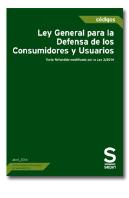 Ley General Para La Defensa De Los Consumidores Y Usuarios
