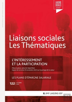 Bertrand.pt - Liaisons Sociales ; Les Thématiques Tome 122 : L'Intéressement Et La Participation ; Les Plans D'Épargne Salariale