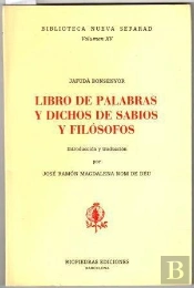 Libro De Palabras Y Dichos De Sabios Y Filosofos