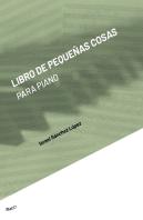 Libro De Pequeñas Cosas Para Piano