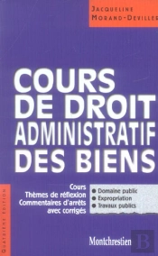 Licence; Cours De Droit Administratif Des Biens
