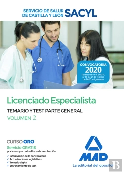 Bertrand.pt - Licenciado Especialista Del Servicio De Salud De Castilla Y León (Sacyl). Temario Y Test Parte Gener