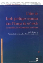 L'Idée De Fonds Juridique Commun Dans L'Europe Du Xixe Siècle ; Les Modèles, Les Réformateurs, Les Réseaux
