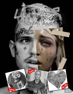 Bertrand.pt - Lil Peep Lines Spirals Hearts Coloring Book