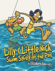 Lilly & Little Nick Swim Safely At The Pool
