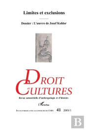 Limites Et Exclusions ; L'Oeuvre De Josef Kohler
