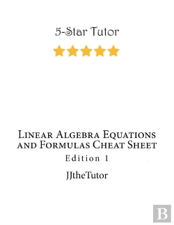 Bertrand.pt - Linear Algebra Equations And Formulas Cheat Sheet