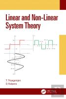 Linear And Non-Linear System Theory